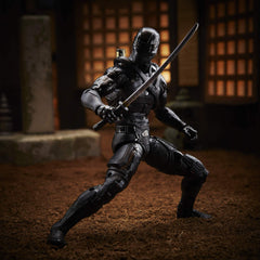 G.I. Joe Origins Snake Eyes with sword accessory for immersive play.