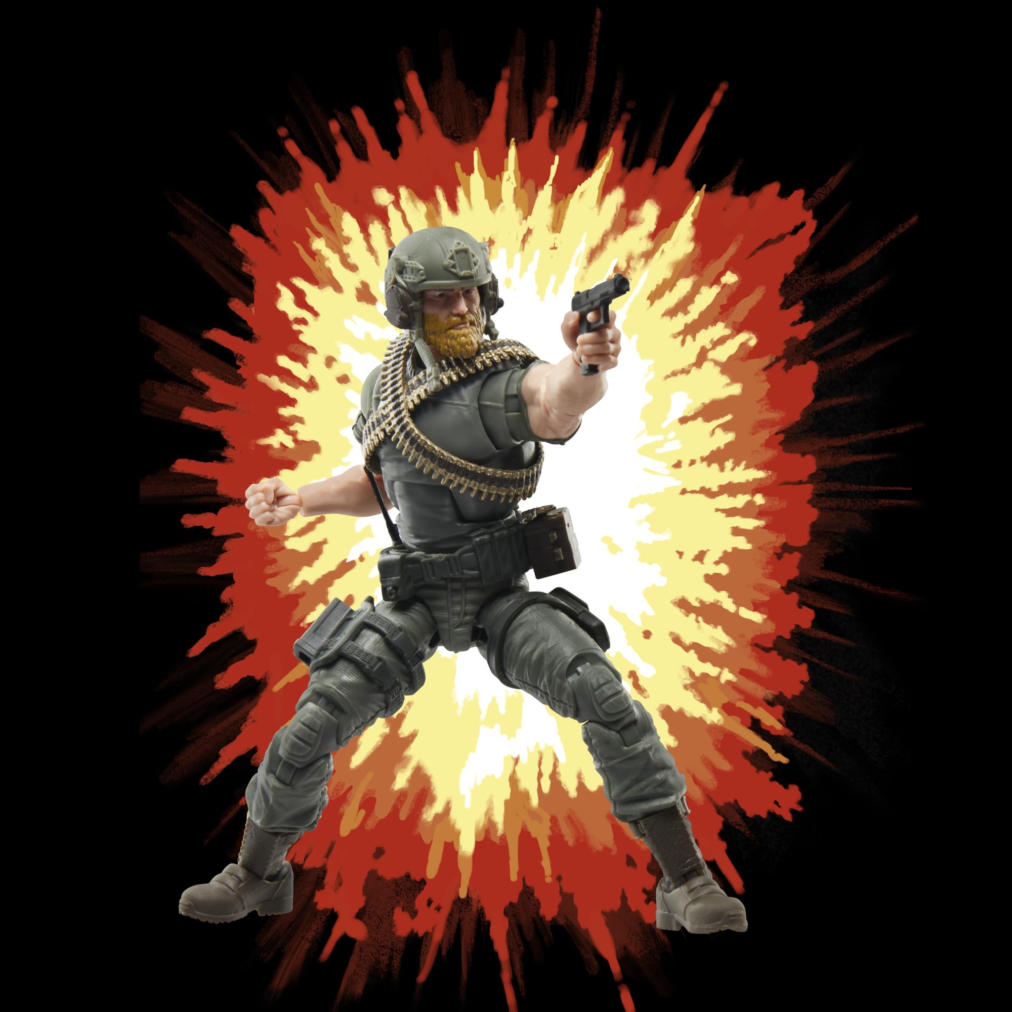 G.I. Joe Rock 'N Roll McConnel diorama pose-ready figure in action stance.