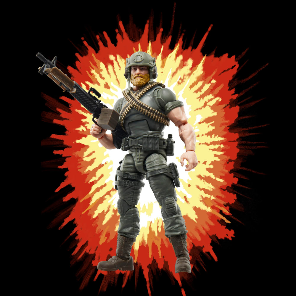 G.I. Joe Rock 'N Roll McConnel stand to showcase dynamic poses.