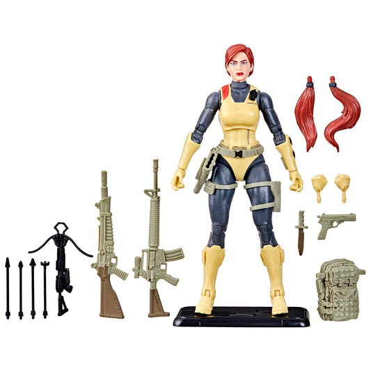 G.I. Joe Scarlett 6-inch figure ready for display with dynamic pose.