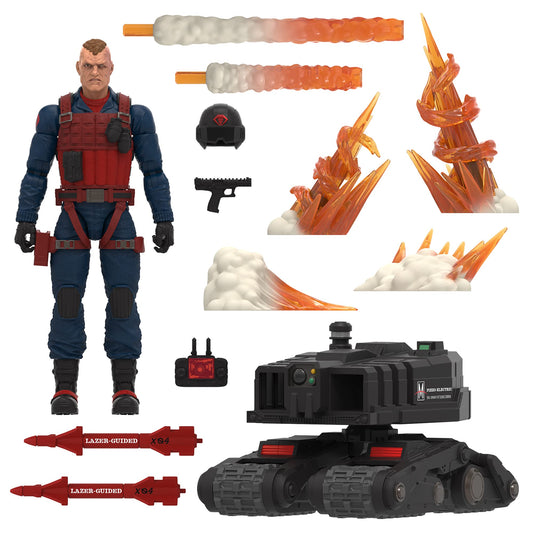 GI Joe Scrap-Iron anti-armor drone with missile launcher for dynamic display.