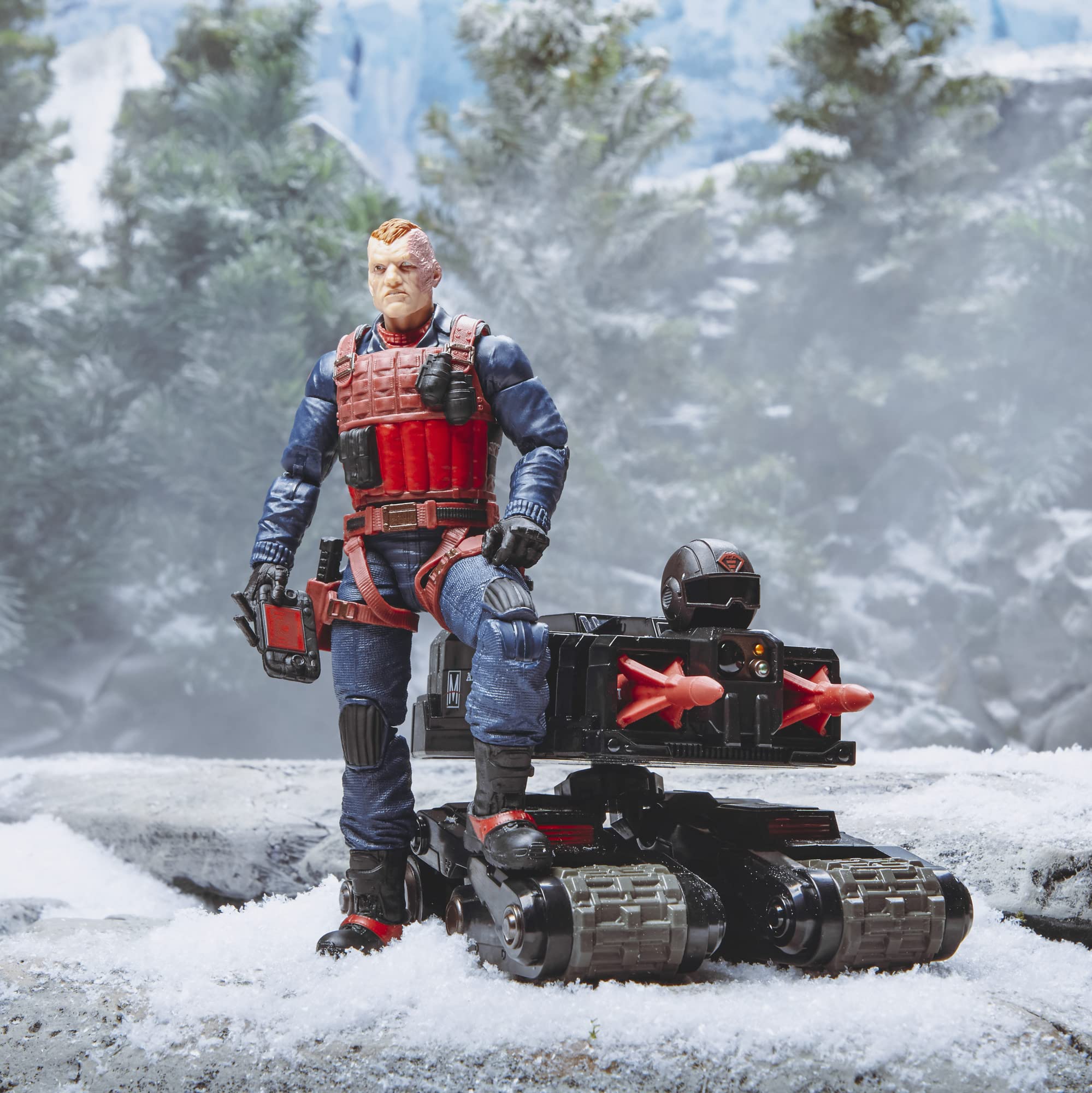 GI Joe Scrap-Iron accessories including missiles and blast effects for battles.