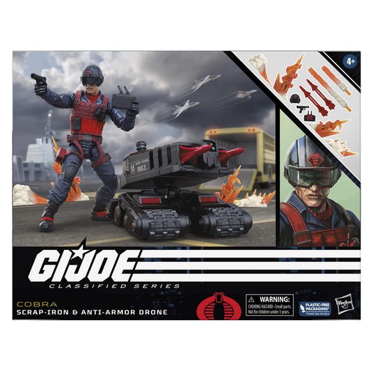 GI Joe Scrap-Iron figure with removable helmet for play and display.