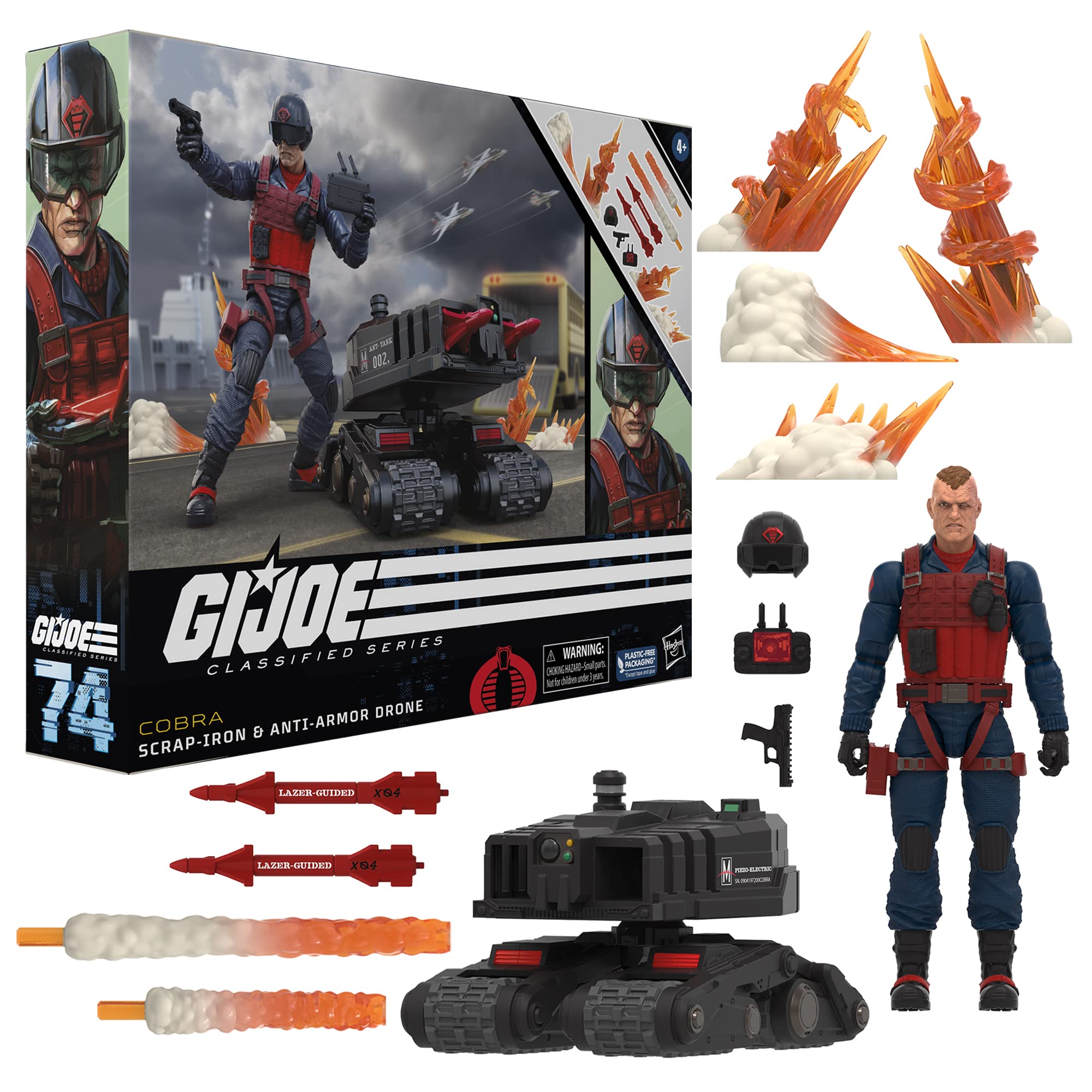 GI Joe Scrap-Iron weapon accessory for authentic battlefield setups.