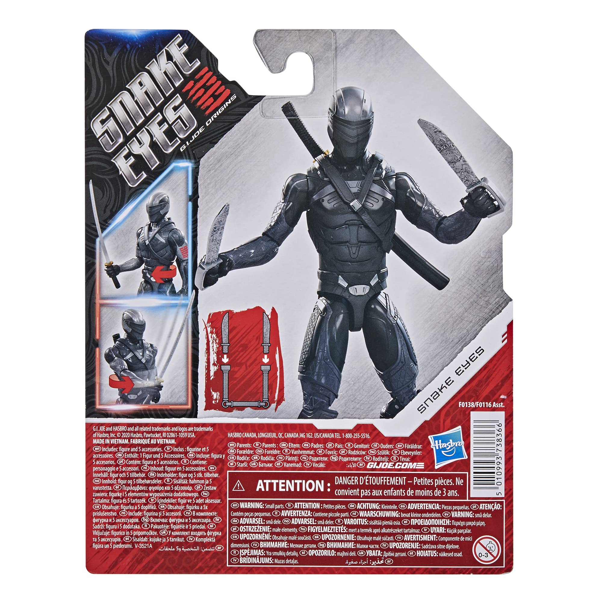GI Joe Snake Eyes encourages imaginative play and storytelling.