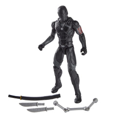 GI Joe Snake Eyes poseable figure with multiple articulation points for dynamic stances.