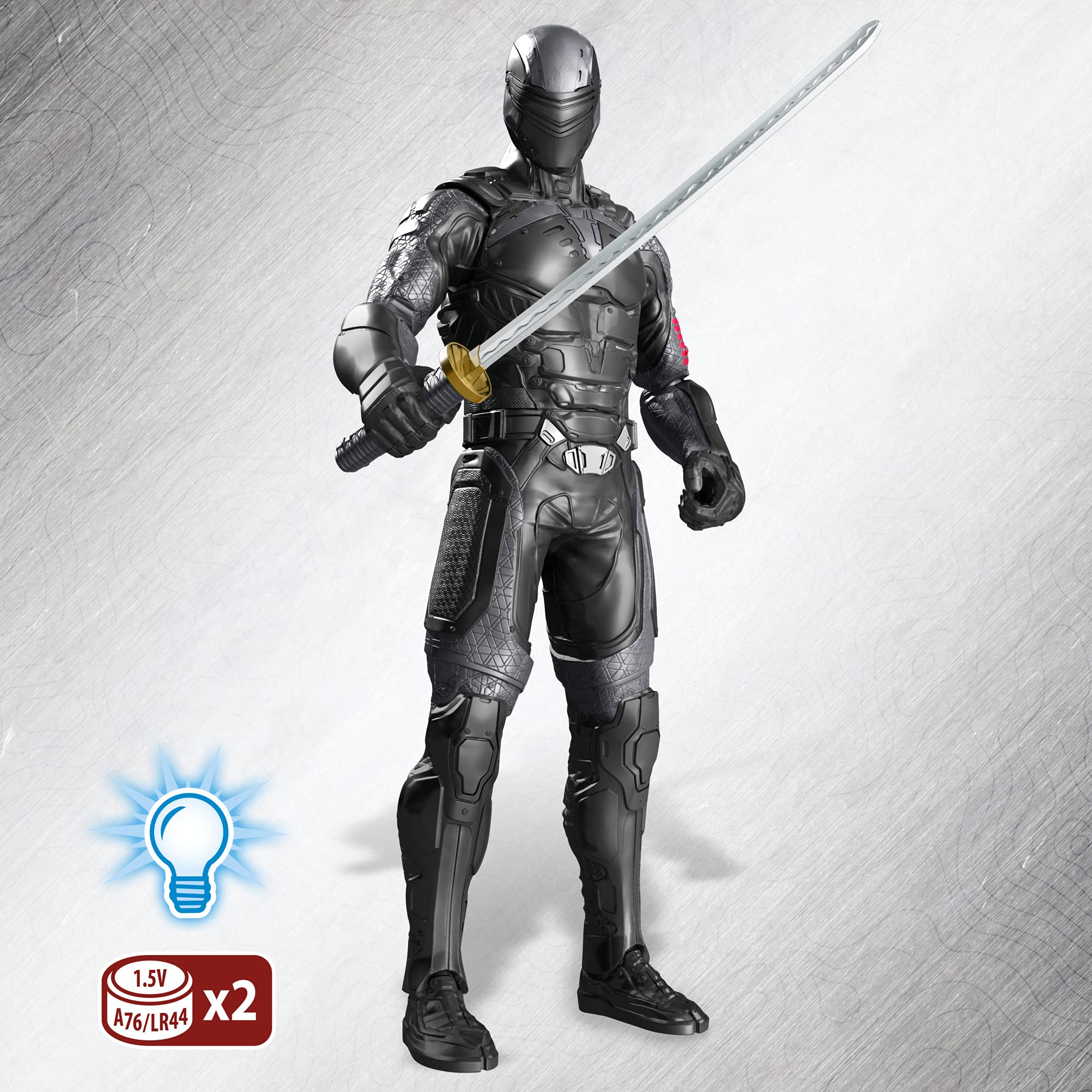 G.I. Joe Snake Eyes back-button action feature creates exciting battles.