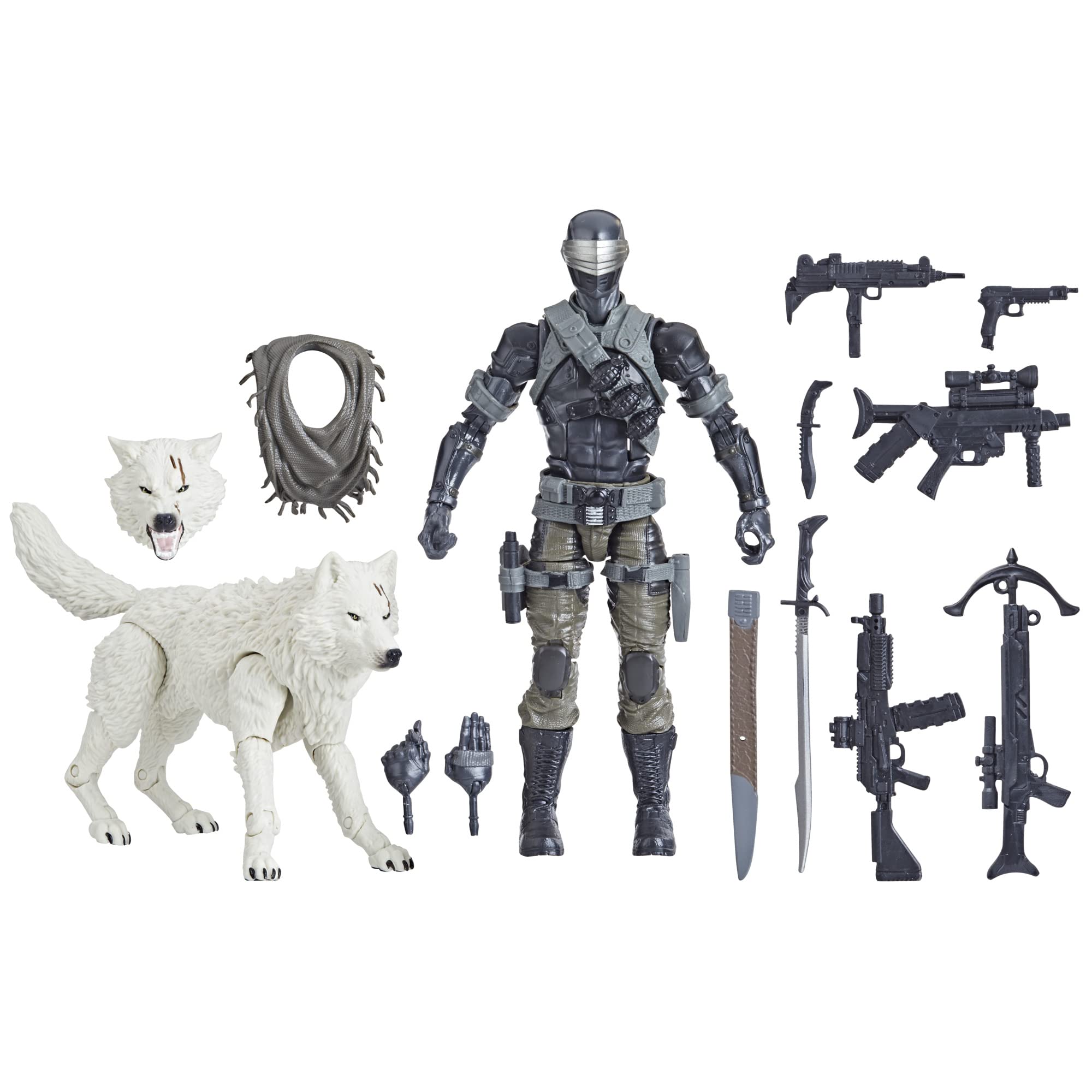 G.I. Joe Snake Eyes & Timber figure in dynamic display pose.