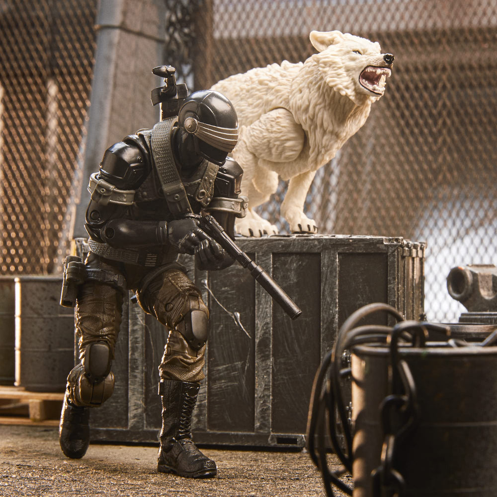 G.I. Joe Snake Eyes Timber poseability supports rich diorama scenes.