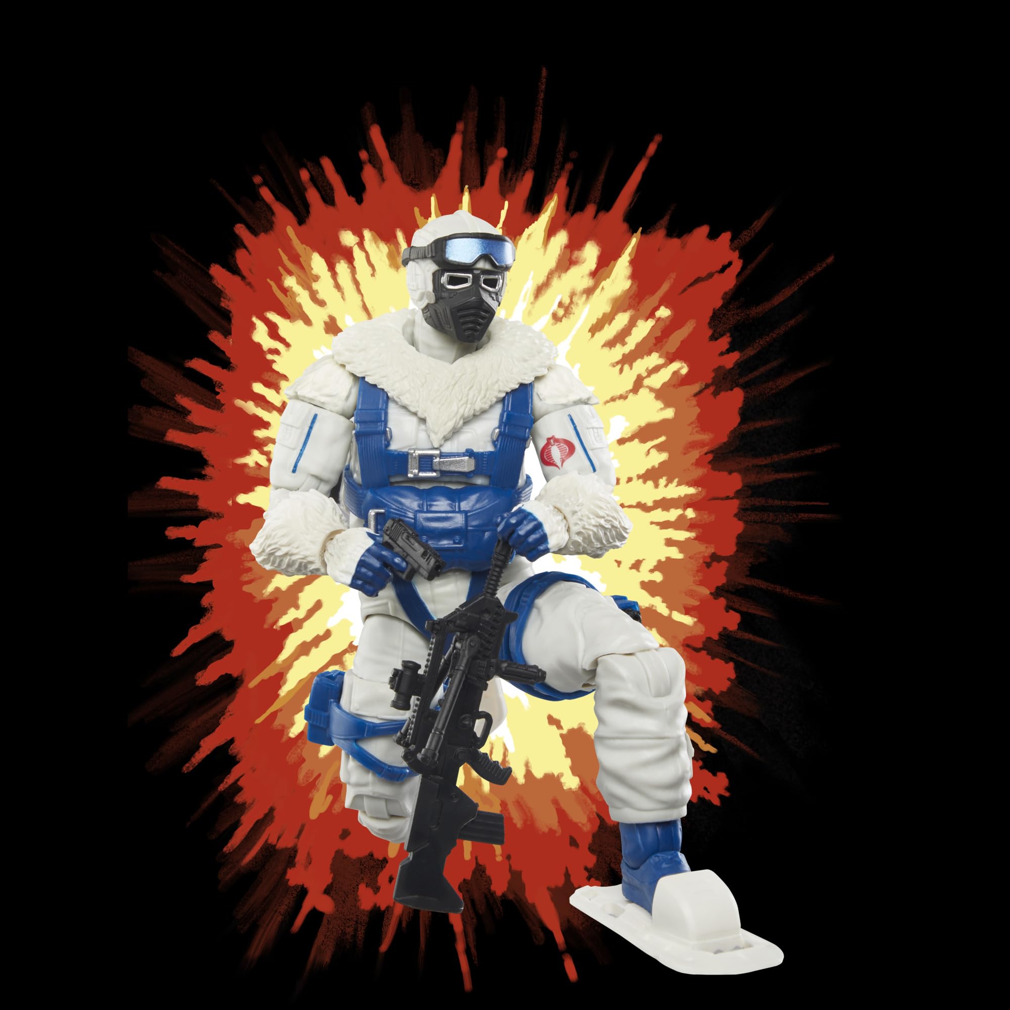 Snow Serpent assault rifle captured for dynamic posing and action shots