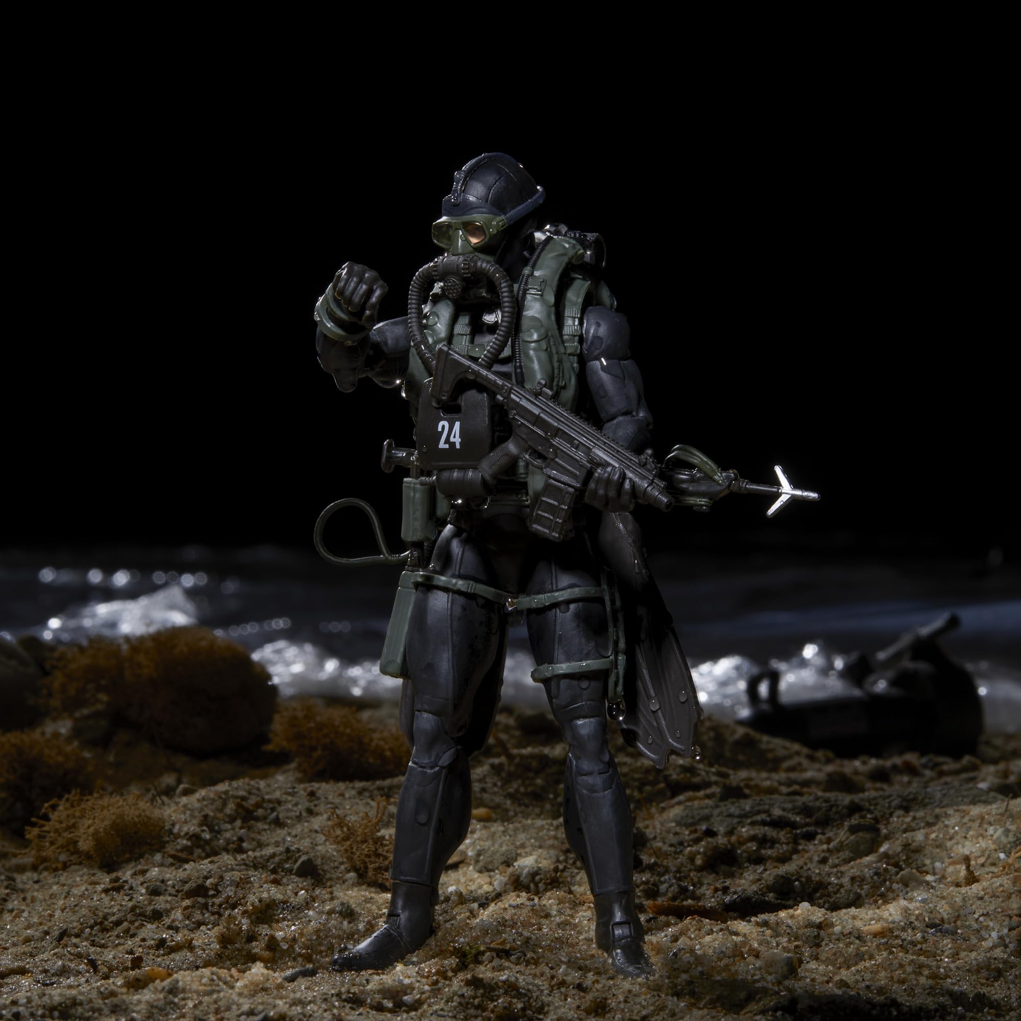 G.I. Joe stand for stable display and dynamic posing.