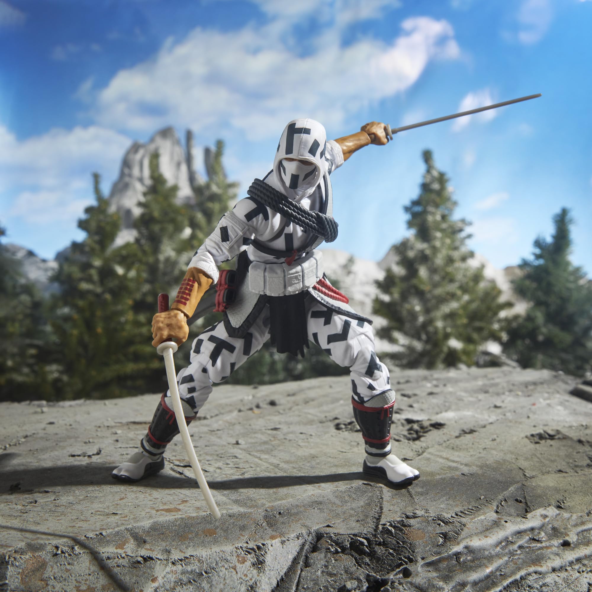 G.I. Joe Storm Shadow compound bow for stealthy poses