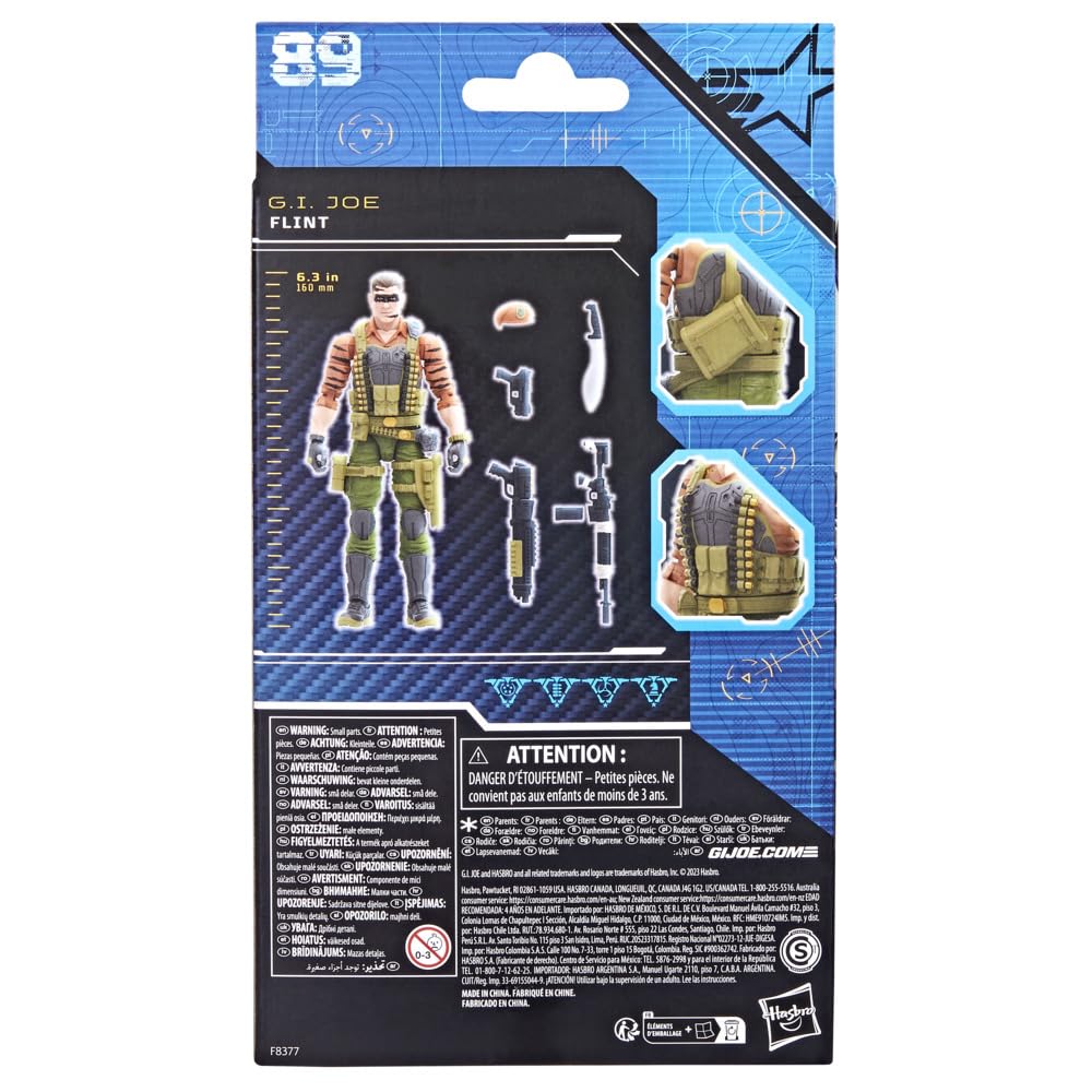 GI Joe Tiger Force Flint in an action pose for display or play