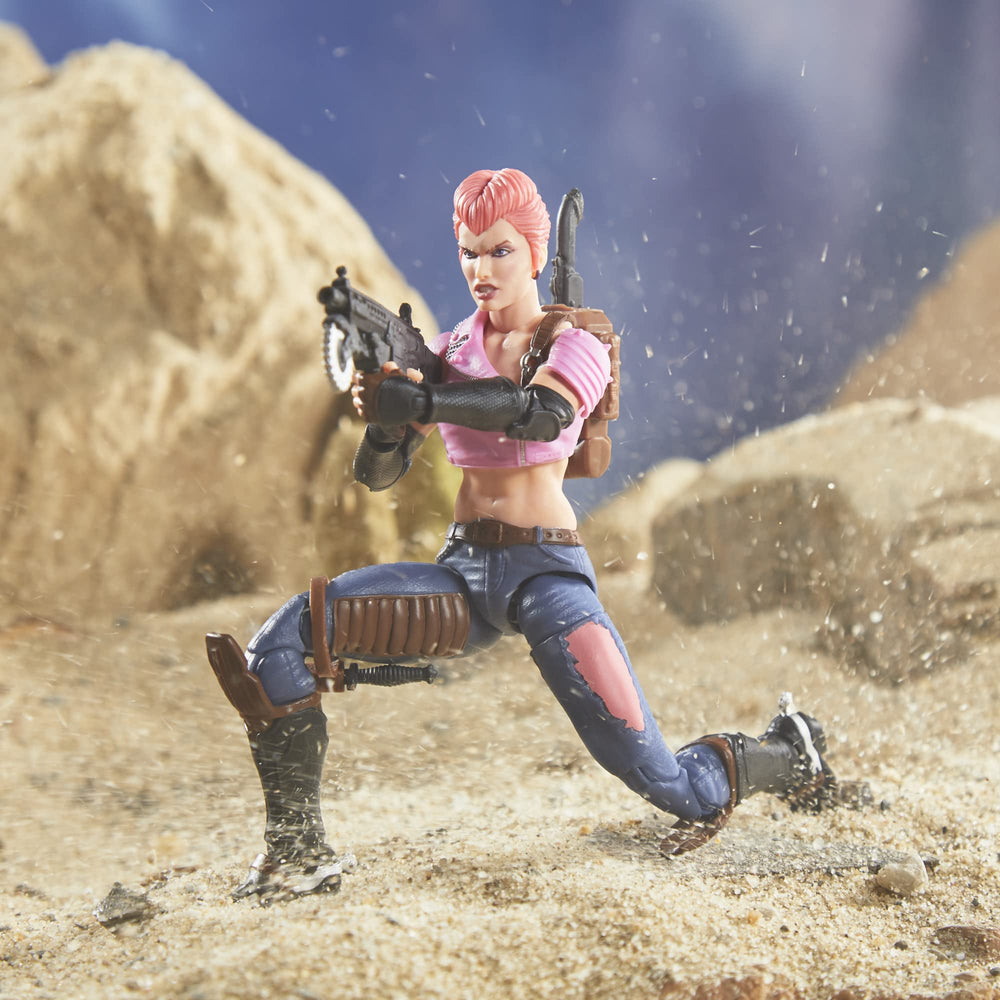 Zarana figure in dramatic pose showcases poseability.