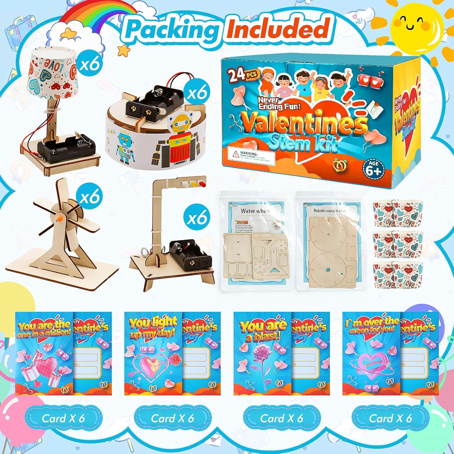 GIAKAN 24-piece science kits for hands-on building and STEM exploration.