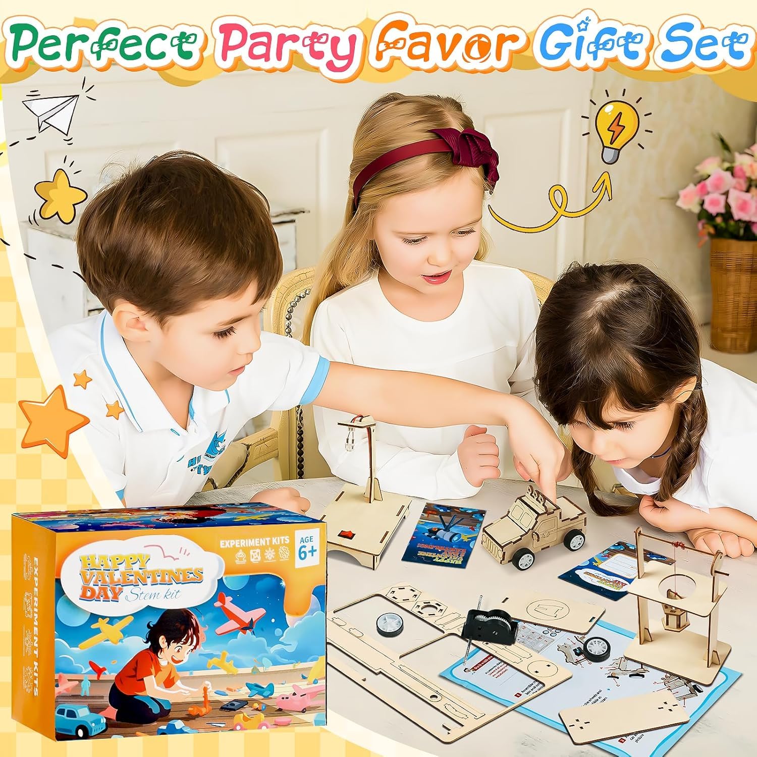 GIAKAN wooden parts close-up emphasizes safe, natural materials for screen-free play.