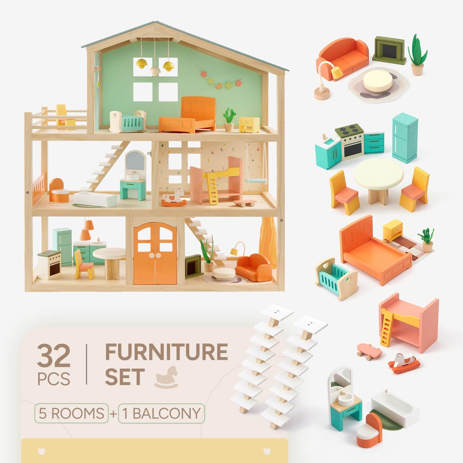 Giant bean dollhouse interior living room showcases cozy seating for storytelling adventures