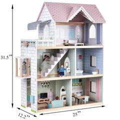 Giant bean pink dollhouse elevator feature in action