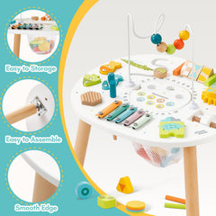 Giant Bean wooden activity table xylophone invites musical exploration and multi-sensory play.