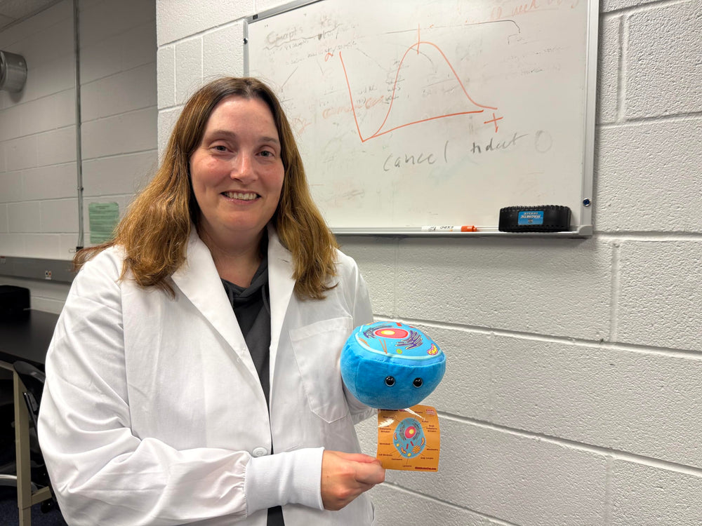 GIANT MICROBES Golgi apparatus plush aids packaging and transport concepts.