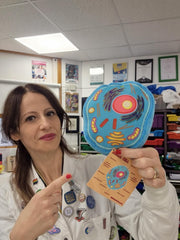 GIANT MICROBES lysosome plush enhances classroom anatomy discussions.