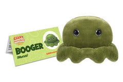 Giant Microbes Booger Plush detailed stitching for durable use