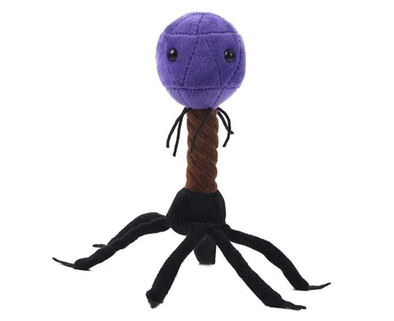 GIANT MICROBES T4-Bacteriophage plush toy front view for a soft, educational learning companion.