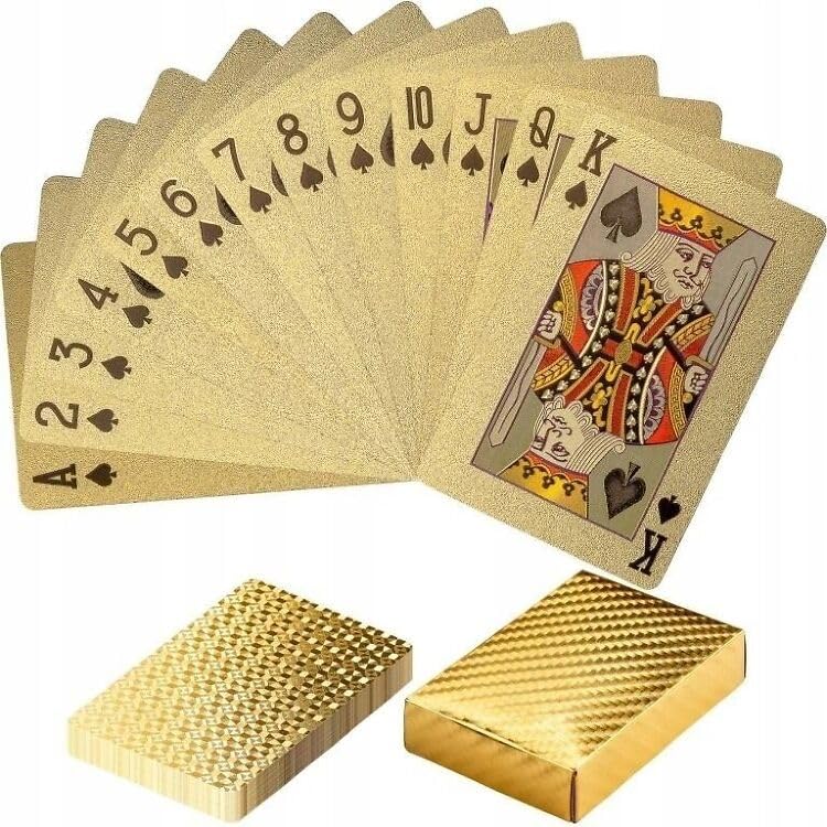 GIANT PANDA TRADING Gold Diamond Playing Cards gift-ready luxury for collectors