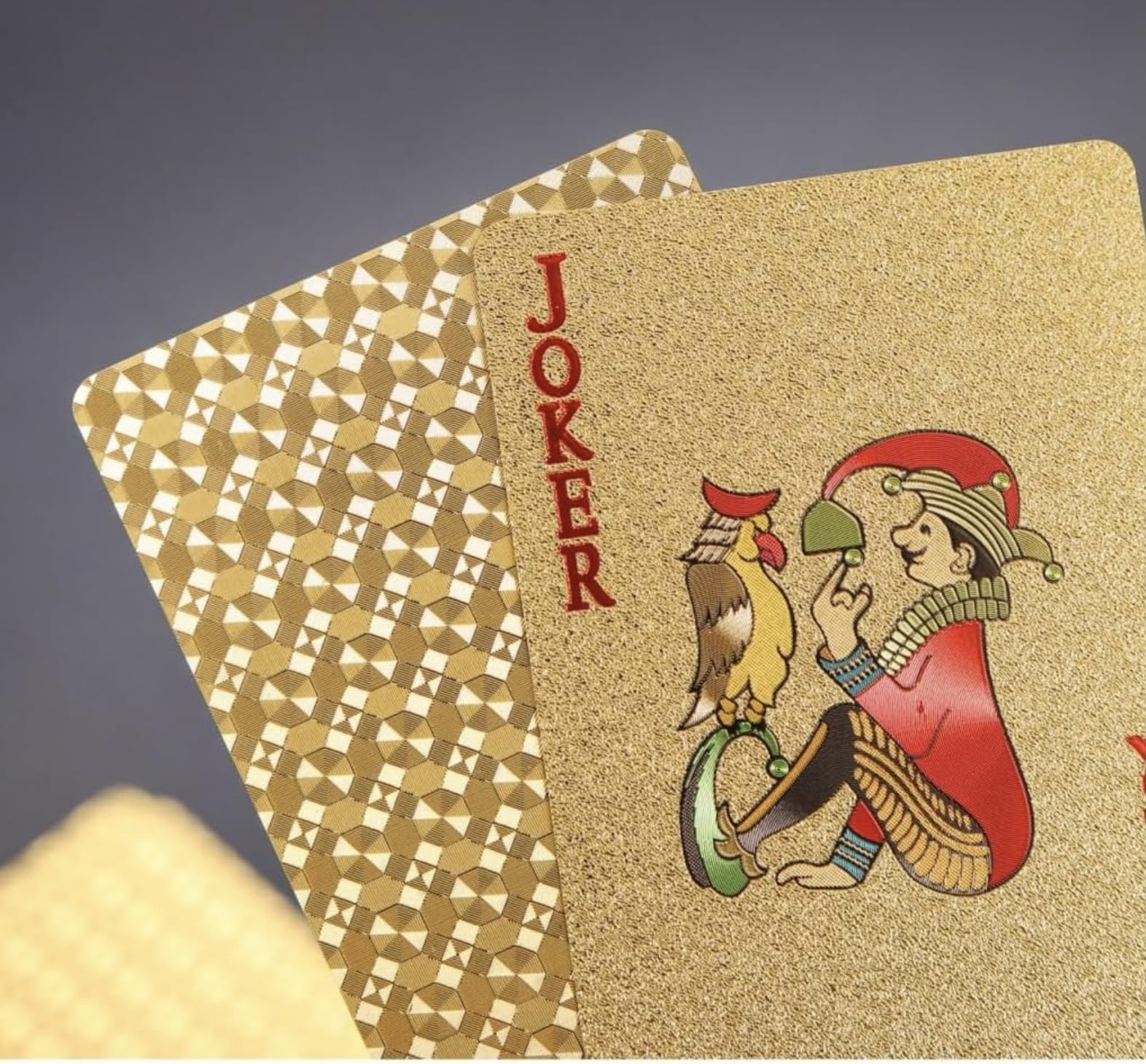 GIANT PANDA TRADING Gold Diamond Playing Cards perfect for poker nights with friends