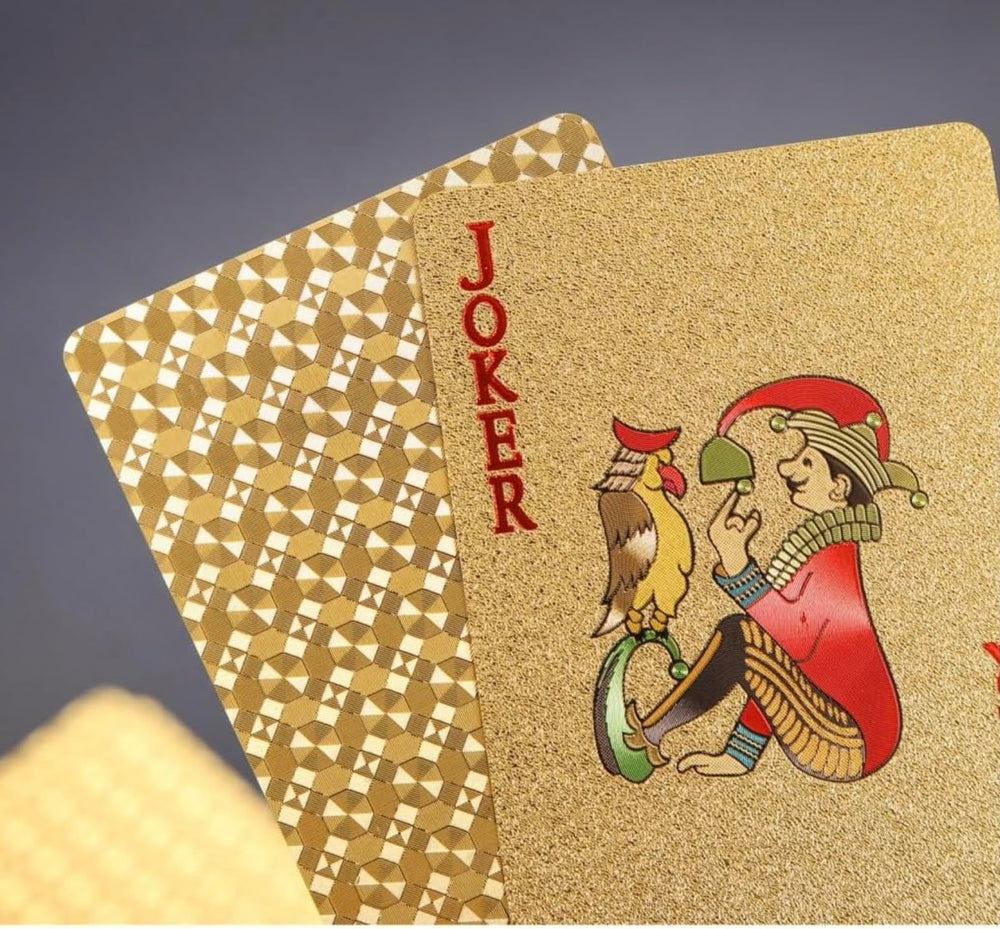 GIANT PANDA TRADING Gold Diamond Playing Cards perfect for poker nights with friends