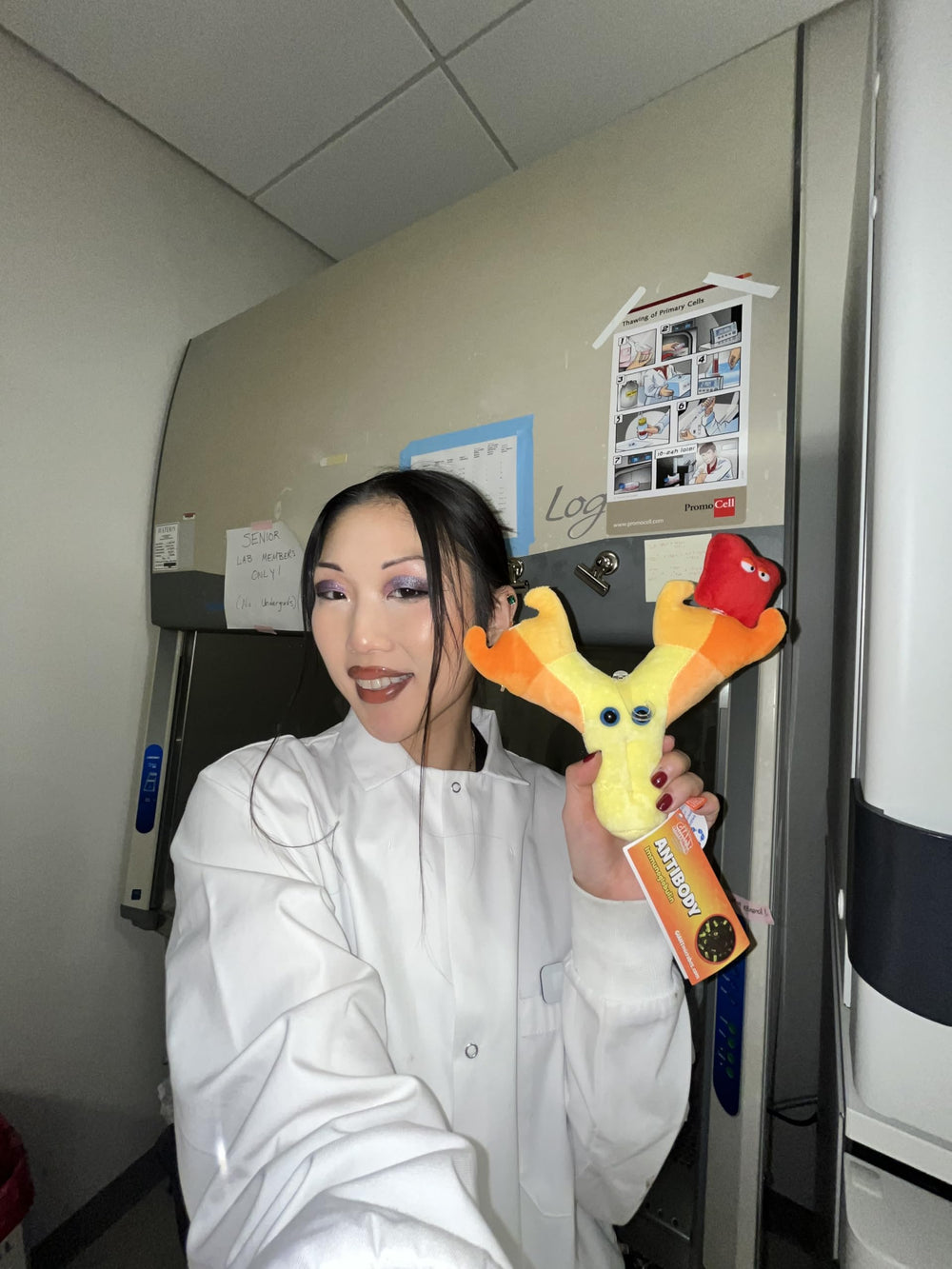 GIANTMICROBES antibody plush closeup reveals soft fabric and friendly design.