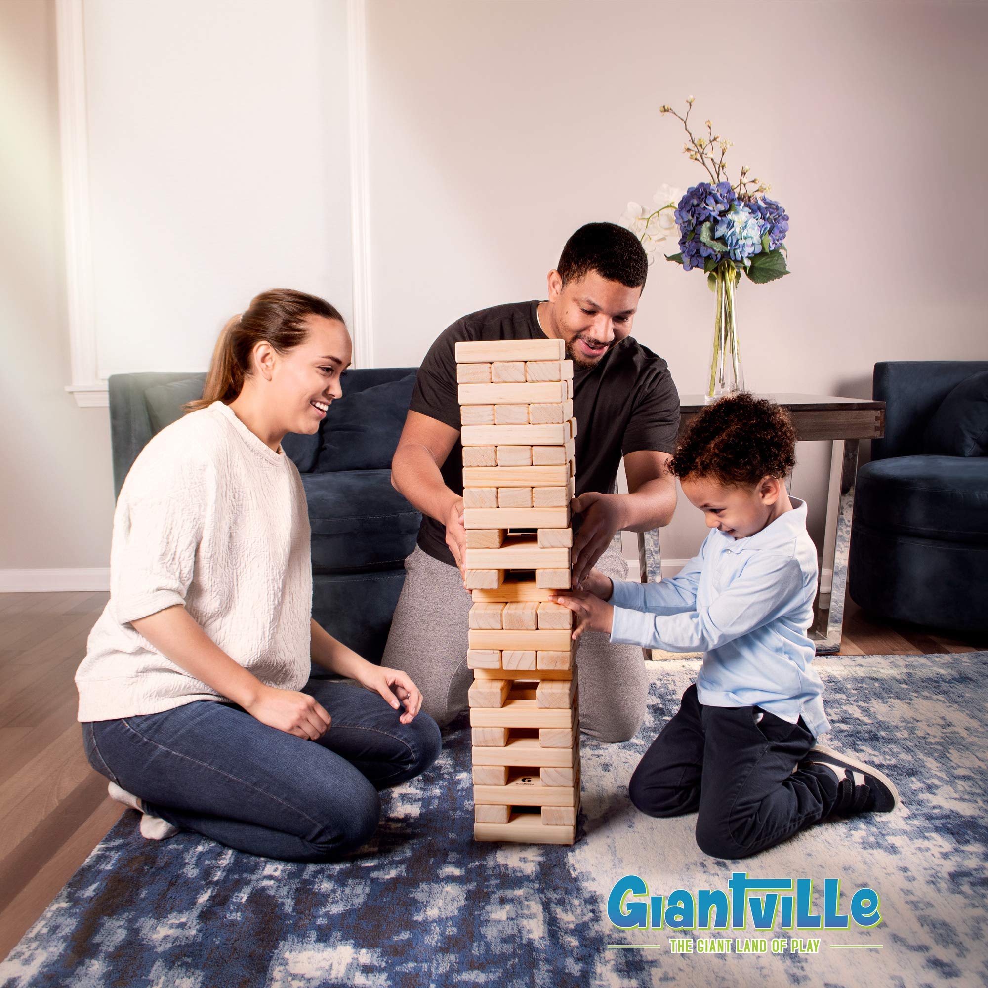 Giantville Giant Tumbling Timber carry bag keeps pieces organized and portable