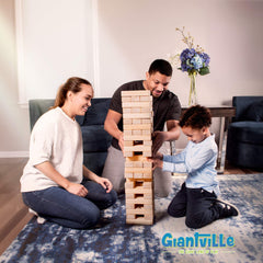 Giantville Giant Tumbling Timber carry bag keeps pieces organized and portable