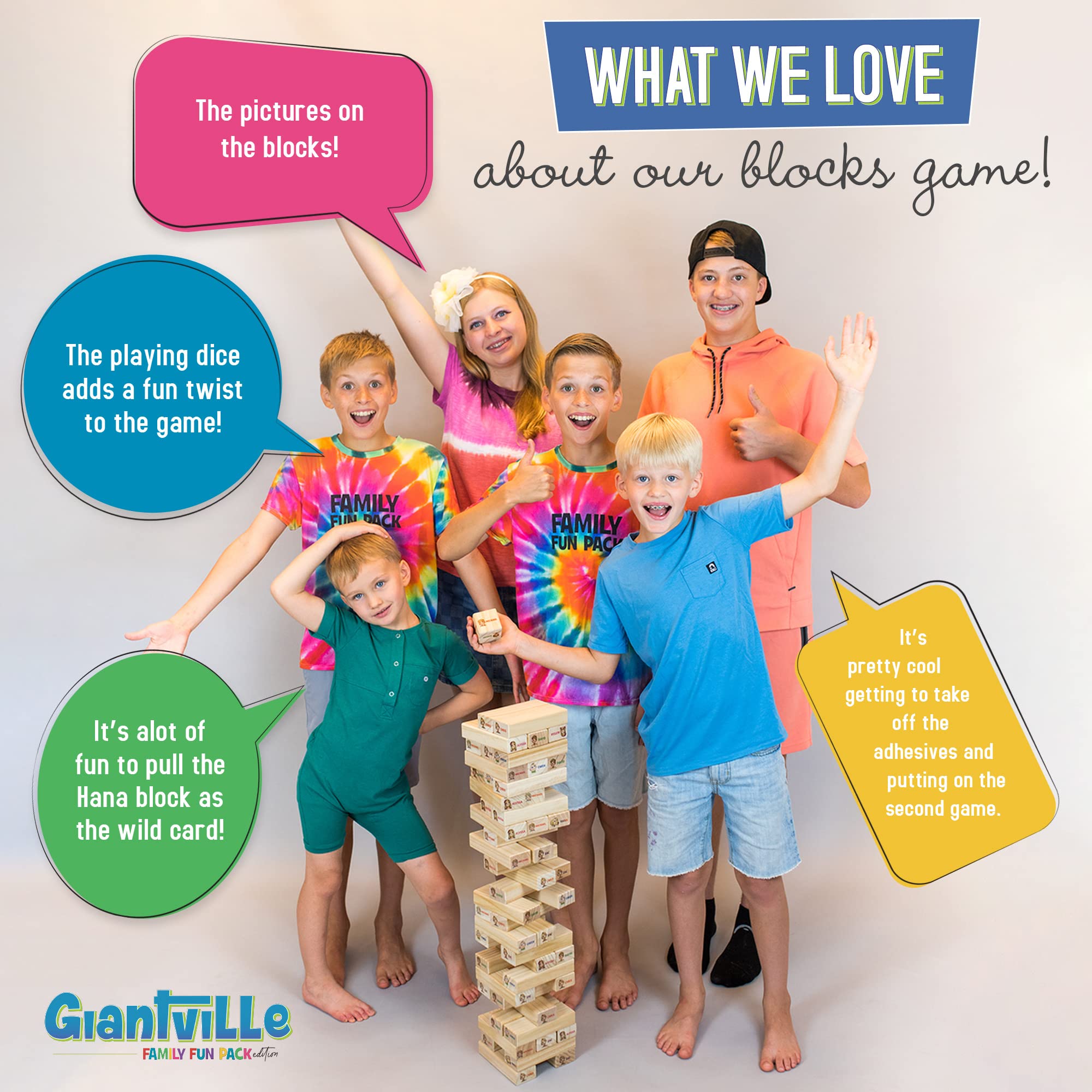 Giantville sturdy carry bag makes it easy to bring to parties