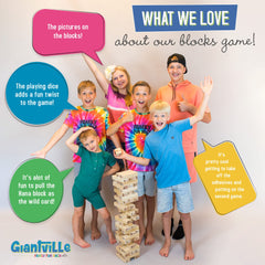 Giantville sturdy carry bag makes it easy to bring to parties