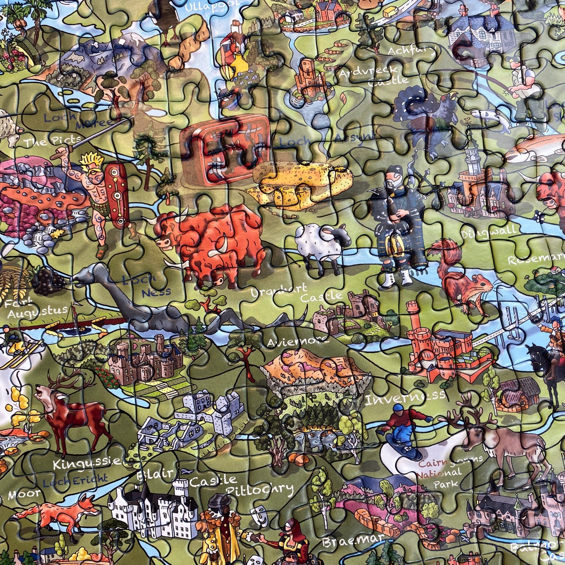 Gibsons This is Scotland puzzle featuring bagpipes for relaxing cultural immersion.