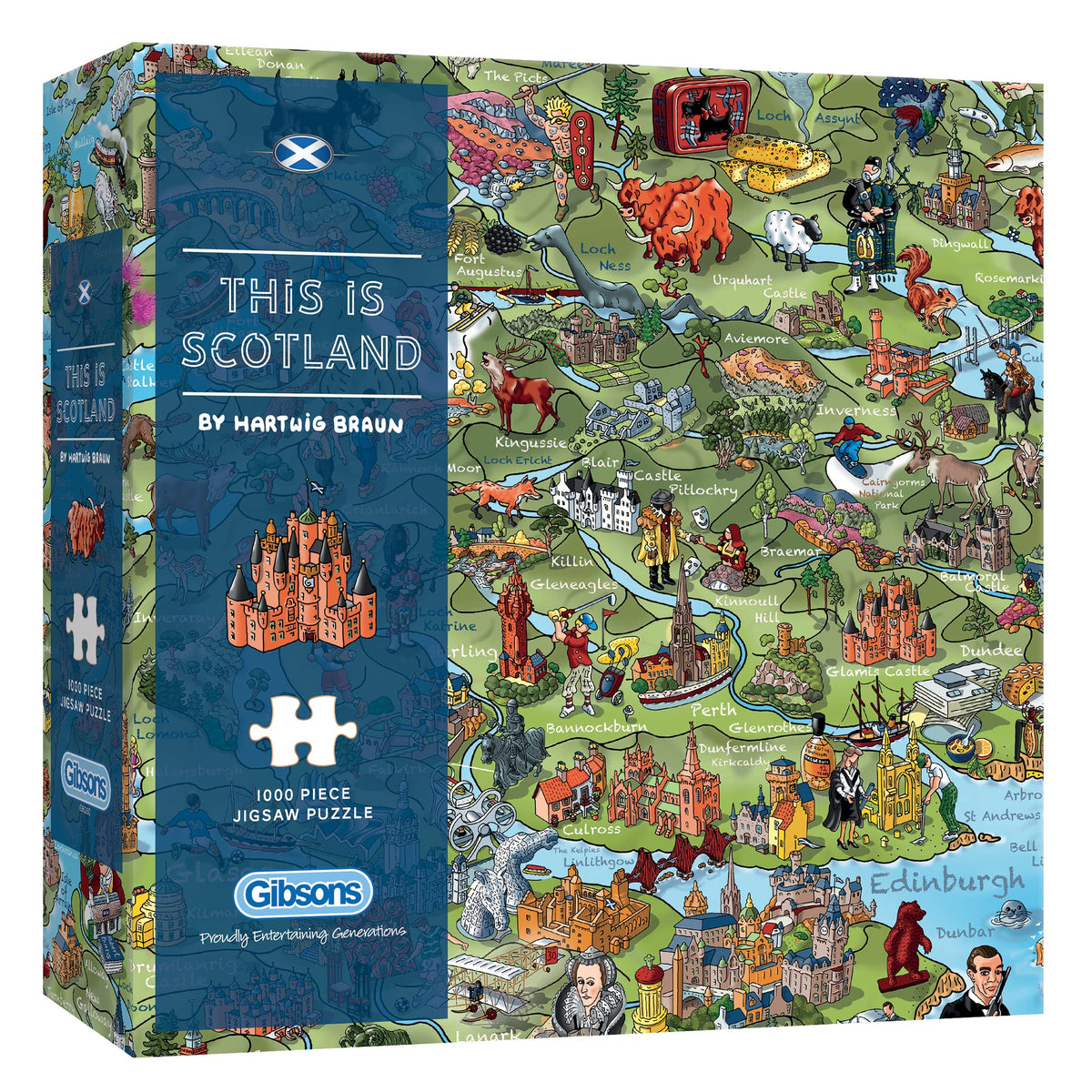 Gibsons This is Scotland puzzle featuring Edinburgh Castle for a captivating Scottish icon experience.