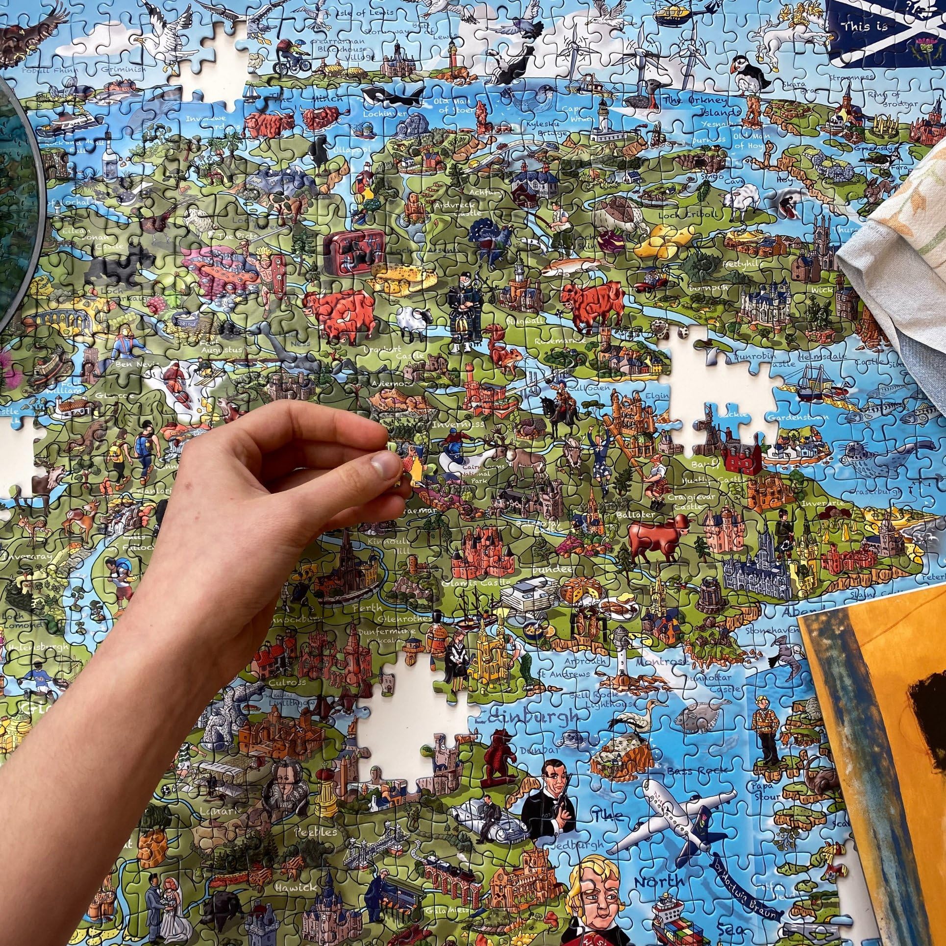 Gibsons This is Scotland puzzle referencing haggis for cultural curiosity during leisure time.