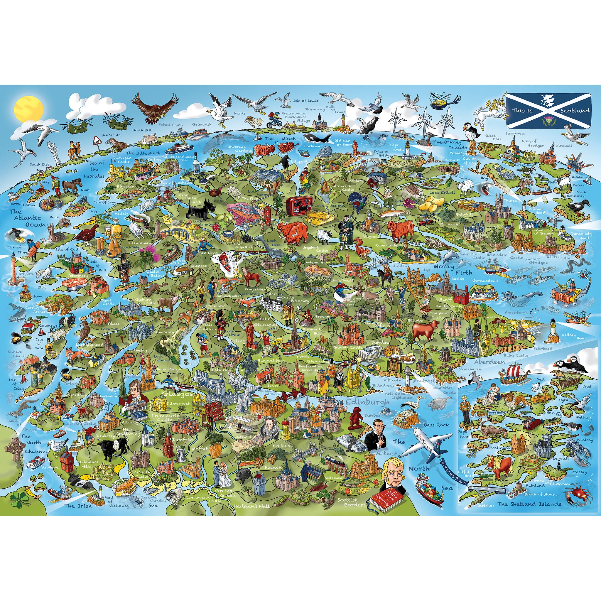 Gibsons This is Scotland puzzle designed by Hartwig Braun for precise, satisfying interlocking pieces.