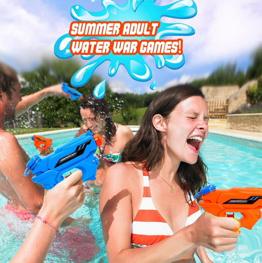 GIDGOD squirt gun at the beach ready for poolside play.