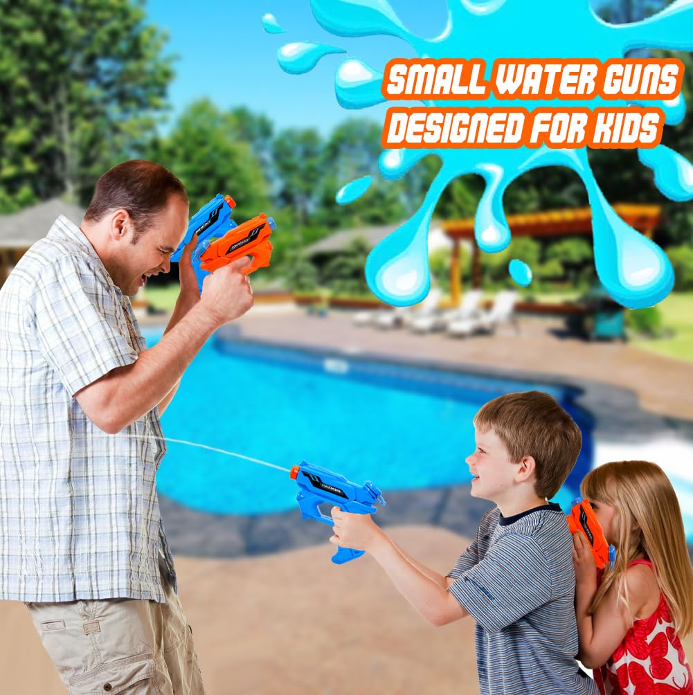 GIDGOD water gun requires no batteries for instant spray.