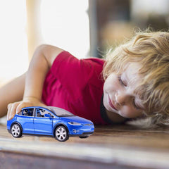 Gidoyi Toy Car Model X blue packaging is gift-ready