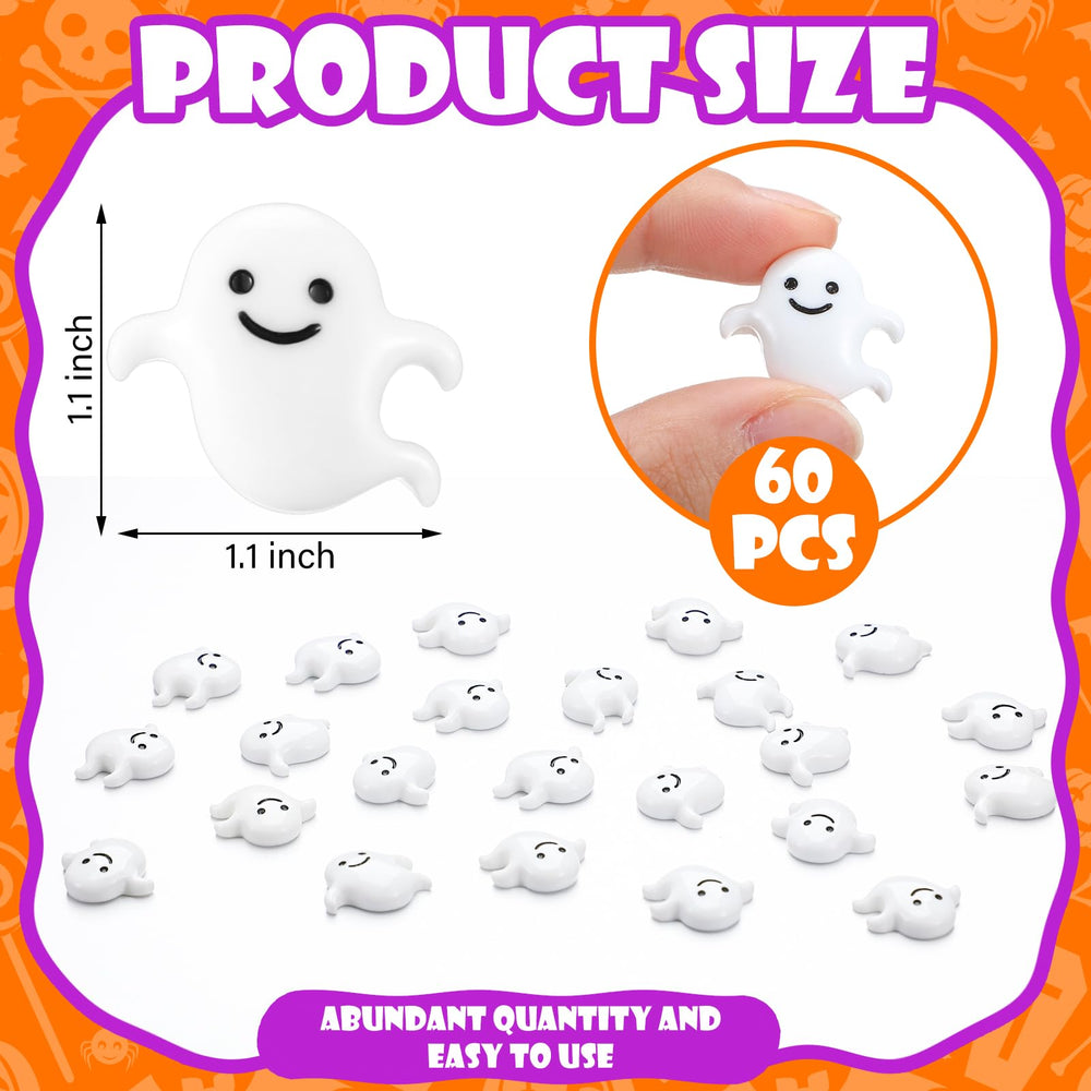 Giegxin resin mini ghost charm enhances party and craft projects.