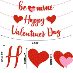 Gifloon cardboard Valentine banner is safe and durable for long-lasting décor.