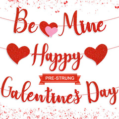 Gifloon Happy Galentine's Day banner front view for stylish galentine's decor