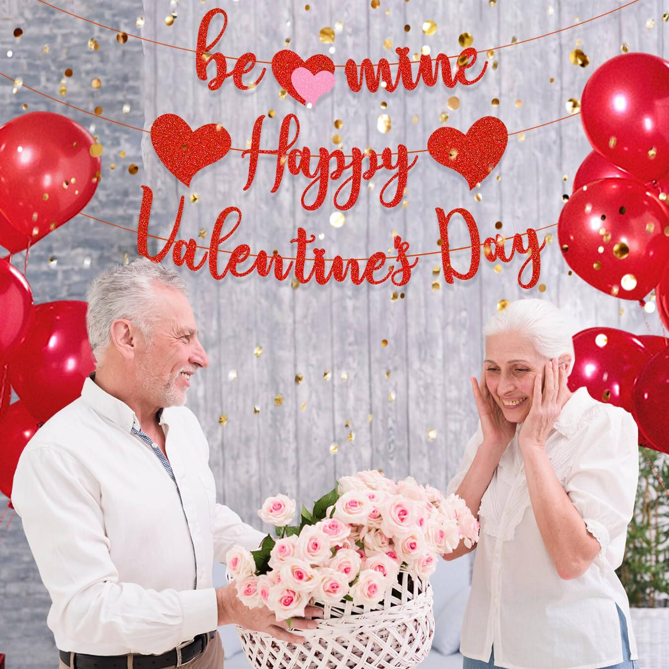Gifloon Valentine banner brightens homes, offices, and storefronts with a playful glow.