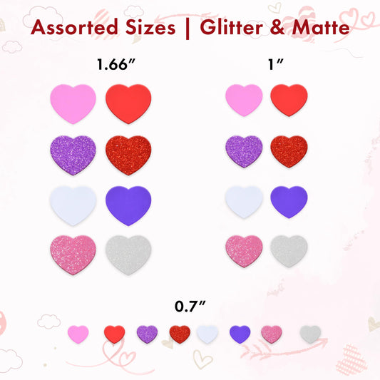 Gift Boutique 360 glitter pink hearts for party decor and DIY projects