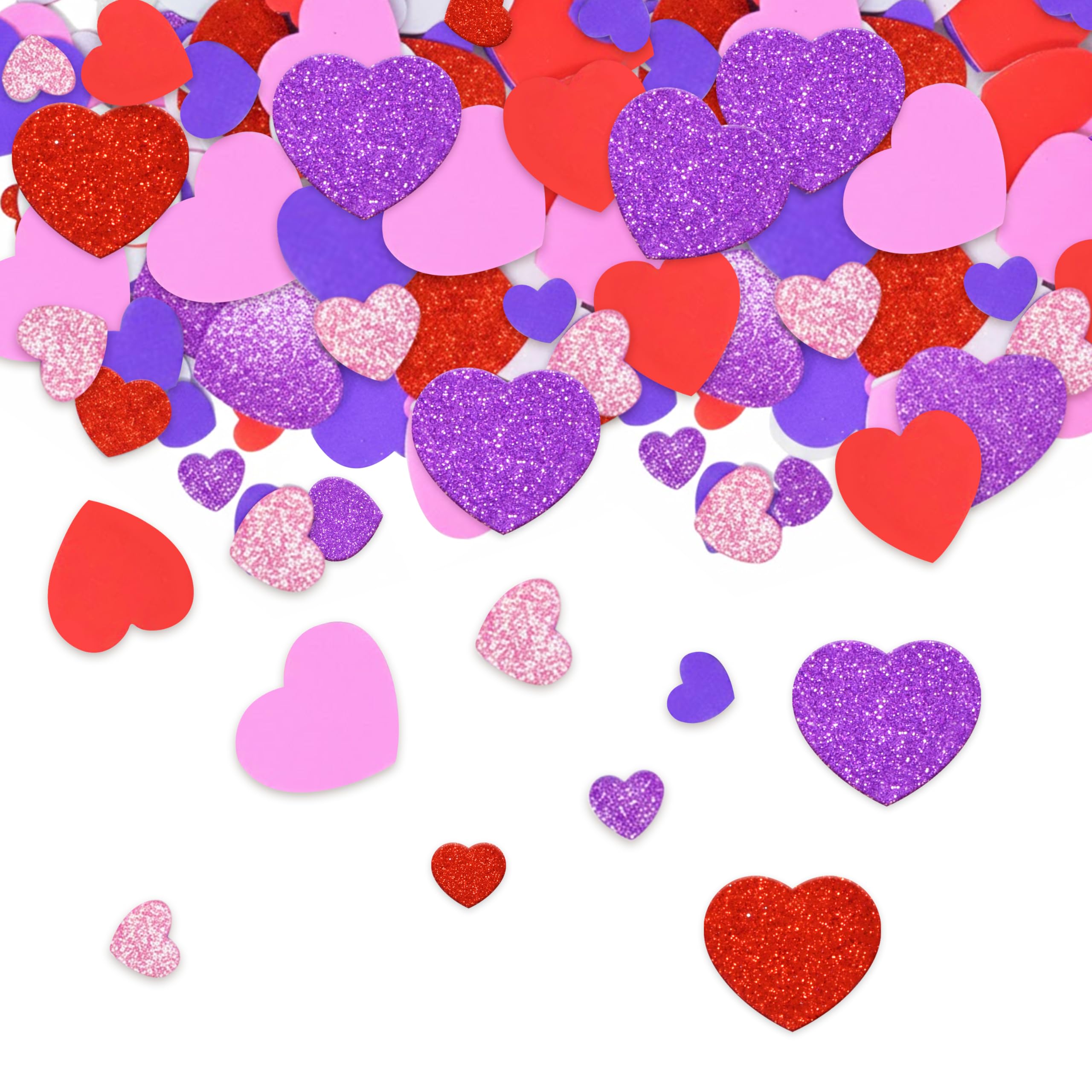 Gift Boutique 360 glitter red hearts for festive cards and scrapbooks
