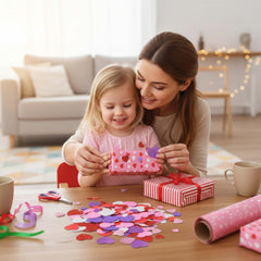 Gift Boutique 360 matte pink hearts for cards and gift tags
