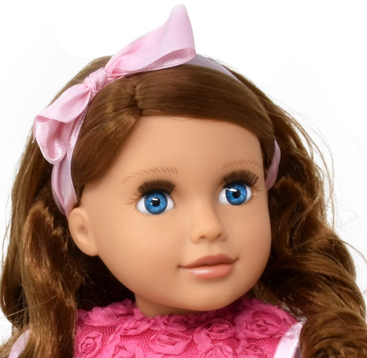 Gift Boutique blue-eyed doll with brown curls sparks creative styling sessions